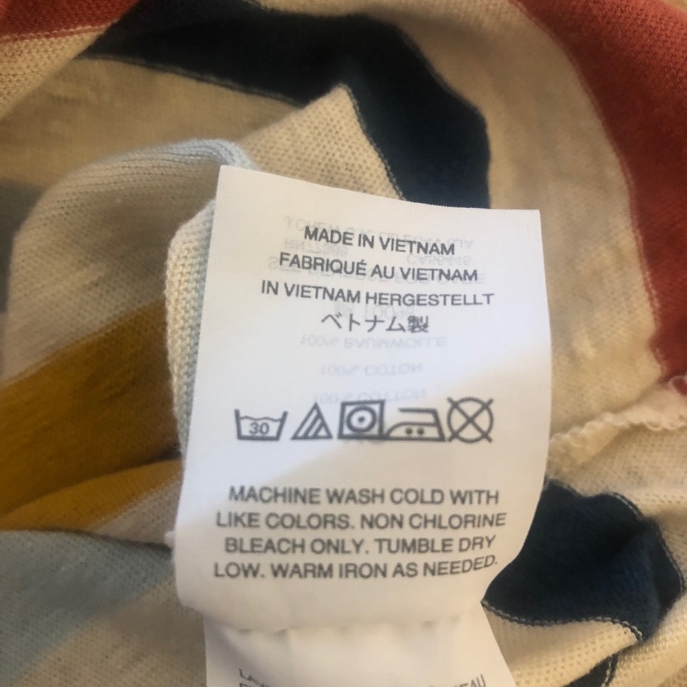 Madewell Shrunken Cotton Tee in Jay Stripe XS - Picture 5 of 8